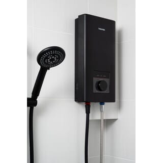 TOSHIBA เครื่องทำน้ำอุ่น 4800 วัตต์ รุ่น TWH-48MFNTH(K)-CB สีดำ