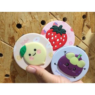 USUPSO กระจกพกพาทรงกลม Fruit family ขนาด 7x7x1 (#BD)