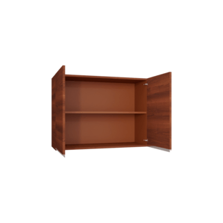 MJ ตู้แขวนคู่บานทึบตรง 35x83x65 ซม. SAV-W608-WN สีวอลนัท