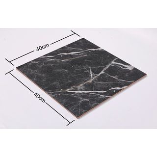 Marbella กระเบื้องเซรามิคปูพื้น 16x16 นิ้ว รุ่น คาราร่า เทา ZY344  ผิวด้าน Random (12P)