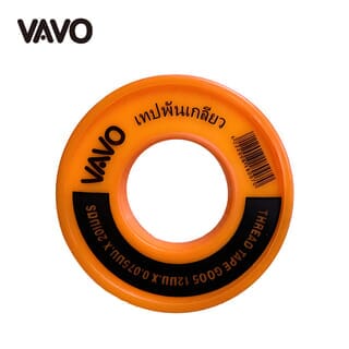 VAVO เทปพันเกลียว 12มม.x0.075มม.x20ม. รุ่น SuperSaveG_005 สีขาว