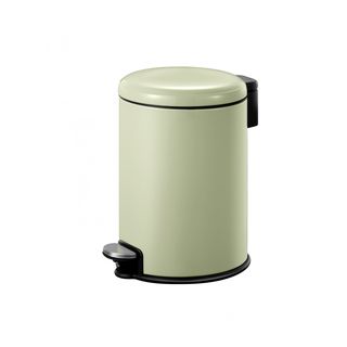 EKO ถังขยะเหล็กเคลือบขาเหยียบทรงกลม 12 ลิตร รุ่น SERENE EK9118P-12MA ขนาด 25.80x31.10x39.50 ซม. สีเขียวอ่อน