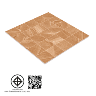 Marbella กระเบื้องเซรามิคปูพื้น 16x16 นิ้ว รุ่น Stone brown ZY-Z03 Matt Flat (12P)