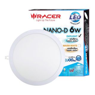 អំពូលភ្លើង Downlights LED NANO-D រាងមូល 6W. DL.RACER