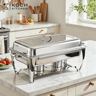 KOCH KITCHEN อ่างอุ่นอาหารสเตนเลส 2 หลุม 11 ลิตร 64x36x36 ซม. JAPAH 
