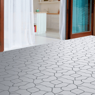 Primo แผ่นกันลื่น PVC ลายหินใหญ่ (4ชิ้น/แพ๊ค) รุ่น Mountain BYF001-GY ขนาด 30×30 ซม. สีเทา