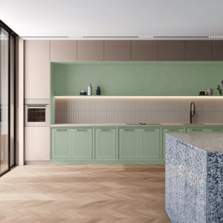 CLOSE บานซิงค์คู่ ABS ขนาด 86x66 ซม. VIVIEN สีจูนิเปอร์