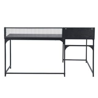 SMITH โต๊ะทำงาน รุ่น ROGER ขนาด 165x110x95ซม. สีดำ 