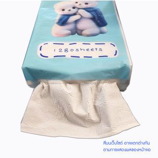 SUWYNSA กระดาษทิชชู่แบบดึงแขวนได้หนา 4 ชั้น PRO-T4 ขนาด 15.5cm x 17.5cm x 1280 แผ่น