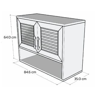 WT ตู้ลอย-ชั้นวางของ GB สีขาว