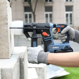 SENIX สว่านโรตารี่ไร้สายBrushless 17มม. 20V(Max) รุ่นPDWX2-M2-EU สีน้ำเงินดำ (พร้อมแบตเตอรี่ 4.0Ah 2ก้อน และแท่นชาร์ต1อัน)