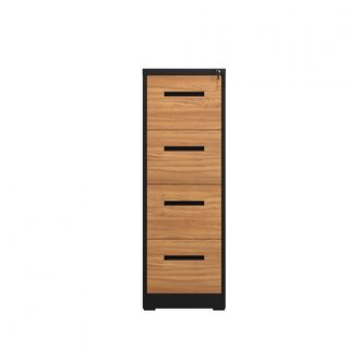 SMITH  ตู้เก็บเอกสารลิ้นชัก รุ่น Archie ขนาด 46x63x113.1 cm. สีไม้-ดำ