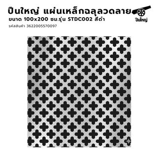 ปืนใหญ่  แผ่นเหล็กฉลุลวดลาย  ขนาด 100x200 ซม. รุ่น STDC002 สีดำ
