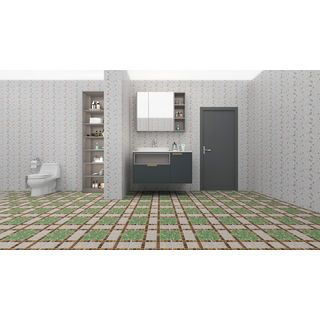 Marbella กระเบื้องเซรามิคปูพื้น 16x16 นิ้ว รุ่น สวนดอกไม้ ZYG36 Matt (12P)