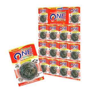 One-Brite ฝอยขัดสเตนเลสใหญ่พิเศษ ขนาด 8 กรัม รุ่น 205-82 (14ชิ้น/แผง)