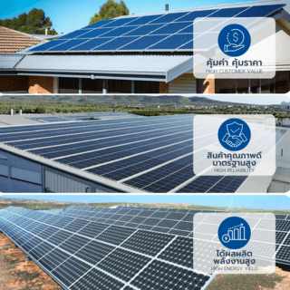 GT แผงโซล่าเซลล์ 550W MONOCRYSTALLINE Vmax 42.70V Imax 12.88A รุ่น ZY550M10NHB-144 Dual Glass 2278x1134x30mm