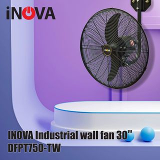 INOVA พัดลมอุตสาหกรรมติดผนัง ขนาด 30 นิ้ว DFPT750-TW สีดำ