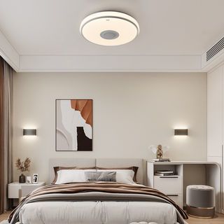 EILON โคมไฟเพดาน LED Smart Bluetooth RGB 2x35W รุ่น LYX016 ปรับได้ 3 แสง พร้อมรีโมท