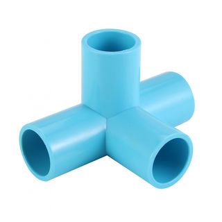 VAVO สี่ทางตั้งฉาก หนา 1/2 ”(18)  สีฟ้า