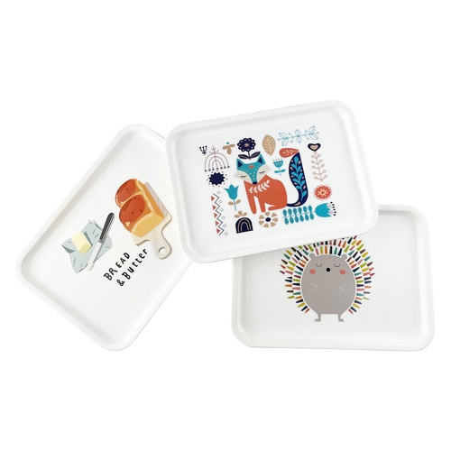 NIBIRU ถาดอเนกประสงค์สี่เหลี่ยม 17.5x24.5x2 CM. BUTTER คละลาย