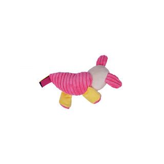 DUDUPETS ของเล่นสัตว์เลี้ยงตุ๊กตากระต่ายมีเสียง รุ่น MELLOW ขนาด 25 ซม. สีชมพู