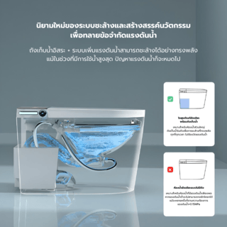 Verno สุขภัณฑ์อัจฉริยะรุ่น Aura 626-4 4.8L