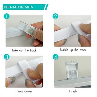 DAVINCI ขายึดแบบผนังเดี่ยว (อุปกรณ์เสริมรางผ้าม่านแบบยืดหดได้) รุ่น Jolie ขนาด 5.3x2.3x2.3 ซม. สีขาว 