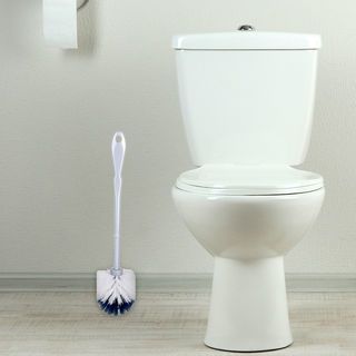 ICLEAN แปรงขัดสุขภัณฑ์หัวกลม GTG56252 ขนาด 8.5x8.5x38 cm. สีทูโทน