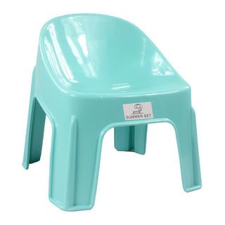 SUMMER SET เก้าอี้พลาสติกพนักพิง  รุ่นแฟนซี FT-224/A สีฟ้า