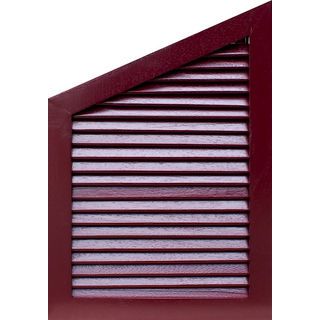 WINDOORS จั่วไม้เนื้อแข็ง LJ-04 (3ซม.) 60x40ซม. ทำสี พร้อมมุ้ง