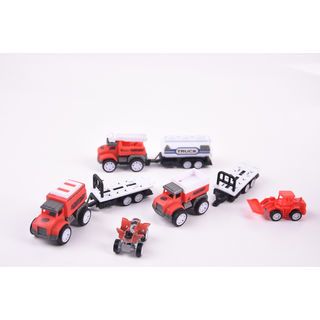 TOYS ของเล่นชุดรถพ่วงดับเพลิง บรรจุ3คัน สีแดง#99843-60(22x4.5x20.5ซม.)
 