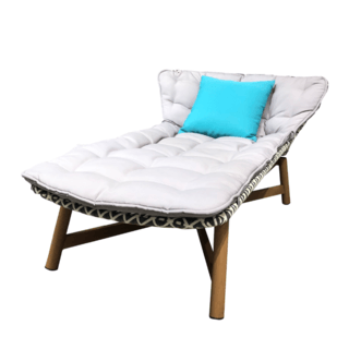 SUMMER SETเตียงริมสระ  MOOK ขนาด 159x106x80 ซม. สีเทาอ่อน