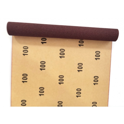 HUMMER กระดาษทรายม้วน 12 นิ้ว เบอร์ 100 ขนาด 300 มม.x1เมตร RSR-300100M1 สีแดง