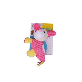 DUDUPETS ของเล่นสัตว์เลี้ยงตุ๊กตากระต่ายมีเสียง รุ่น MELLOW ขนาด 25 ซม. สีชมพู