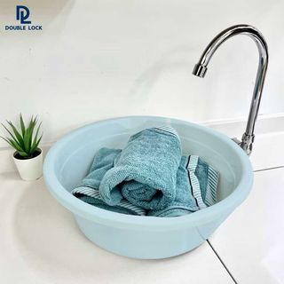 GOME กะละมังกลม 10.5L ขนาด 40x40x13.5cm. รุ่น No.40 สีฟ้าพาสเทล 