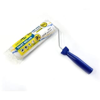 MW ลูกกลิ้งทาสีพร้อมด้าม (Eco) 9นิ้ว รุ่น TS1117 สีขาว-แถบฟ้า