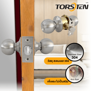 TORSTEN ลูกบิดห้องทั่วไป สเตนเลส-304 รุ่น TTJ587-K304-SS สีสเตนเลส
