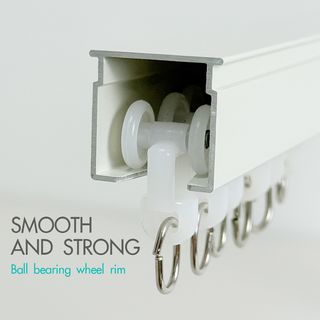 DAVINCI Runner  (curtain rod DAVINCI ตัวเลื่อน (อุปกรณ์เสริมรางผ้าม่านสำเร็จรูป) รุ่น Liona ขนาด 1.5x1.25x2.3 ซม. สีขาว 