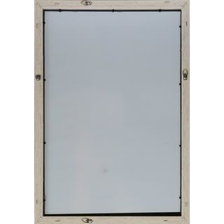 Nice กระจกมีกรอบทรงเหลี่ยม (PS) รุ่น มิเอะ ขนาด 40x60 ซม. สีขาว 