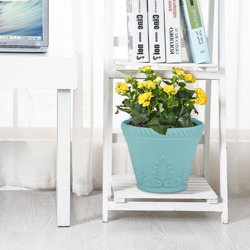 Tree O กระถางต้นไม้ รุ่น2JX7203-BU ขนาด24x24x15 สีฟ้า