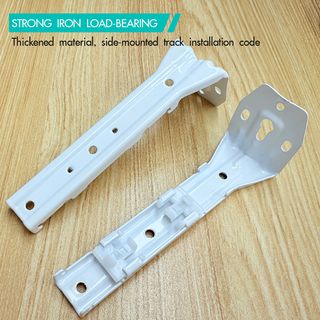 DAVINCI ขายึดแบบผนังคู่ (อุปกรณ์เสริมรางผ้าม่านสำเร็จรูป) รุ่น Liona ขนาด 12.6x4.5x2 ซม. สีขาว 
