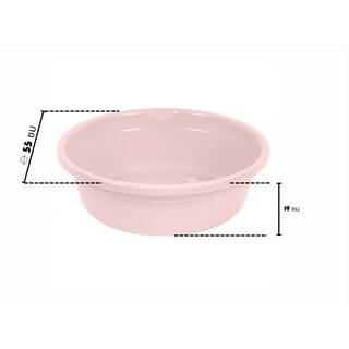 GOME กะละมังกลม 27L ขนาด 55x55x19cm. รุ่น No.55 สีชมพูพาสเทล 