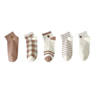 KOJI ถุงเท้าข้อกลางผู้หญิงพาสเทล รุ่นSC27 ขนาด6x17x0.4ซม.คละแบบ