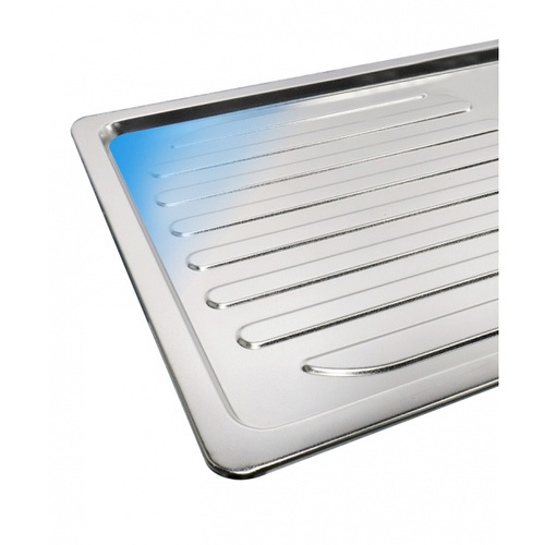 CROWN อ่างล้างจานขอบฝัง 1หลุมมีที่พัก 80x50x21 ซม. ST1-8050