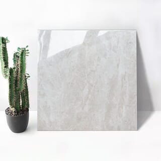 Marbella กระเบื้องพอร์ซเลน 60x60 ซม. ซเลน เลกเซ-ไลท์เกรย์ P6014 Glossy (4P) Random