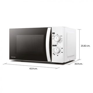 TOSHIBA ไมโครเวฟย่าง ขนาด 20L รุ่น MWP-MG20P(WH) สีขาว