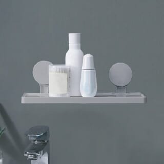 Primo หิ้งวางของพลาสติก รุ่น Ash-04 ขนาด 11x32x 11 ซม.  สีเทา