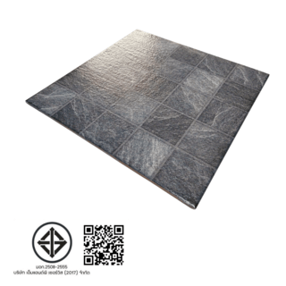 Marbella กระเบื้องเซรามิคปูพื้น 16x16 นิ้ว รุ่น ลังคัว เทา ZYM34515 Matt (12P)