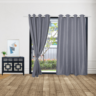DAVINCI ผ้าม่านประตู รุ่น Mila-24 ขนาด 140x250 ซม. สีเทา