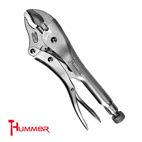 HUMMER คีมล็อคปากโค้ง 3จุด 10นิ้ว รุ่น PVGBX-3A10